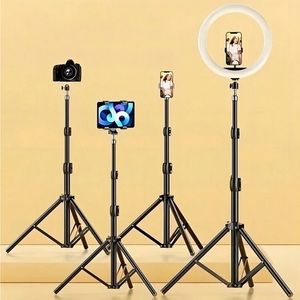 NIB. 10 inch ring light. 3 color modes. 10 different brightnesses. Adjustable.